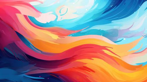 Colorful Vector Artwork Illustration AI Generated
