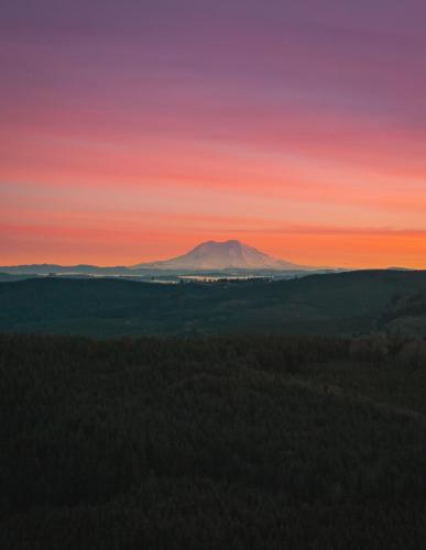 Early morning shot of Mount Rainier.
