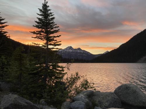 Sunset at Upper Joffre Lake, Canada