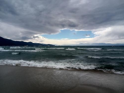 Storm approaching. Lake Tahoe