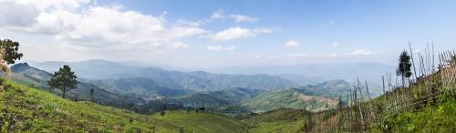 A Beautiful View of Mountain in Shan State