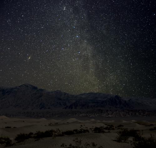 Milky Way above Mesquite Flat Sand Dunes