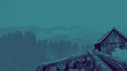 Cabin in the Mountains [2560 x 1440]