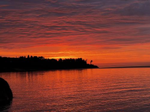 Sunrise on north shore of Lake Superior, Minnesota