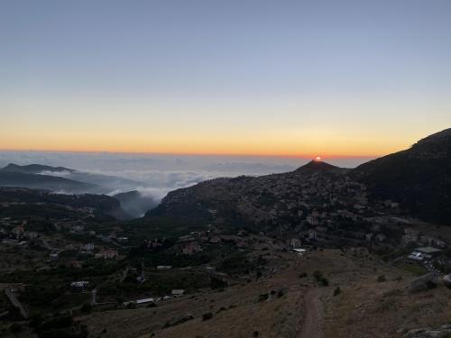 My hometown of Ehden, Lebanon 🇱🇧 above the clouds. A mountain village at an altitude of 1500m.