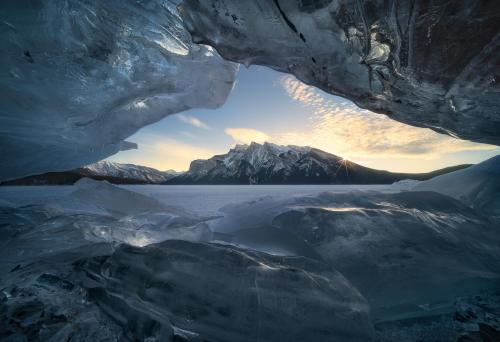 A beautiful winter morning in the Canadian Rockies