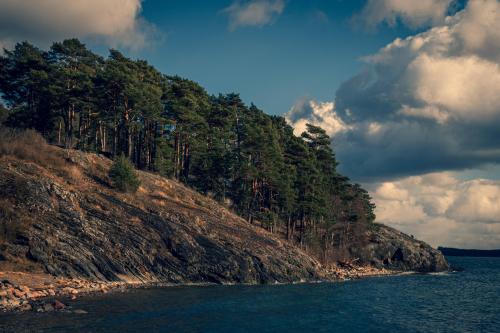 Beautiful cliffs in Kolmården, Sweden.