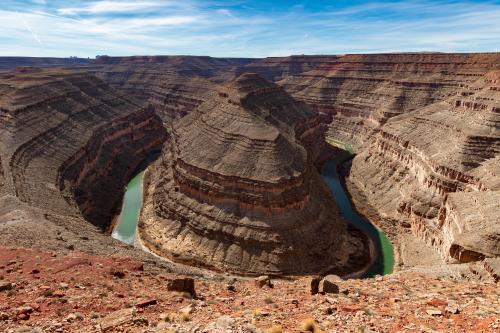 Goosenecks State Park overlooking the San Juan River in Utah