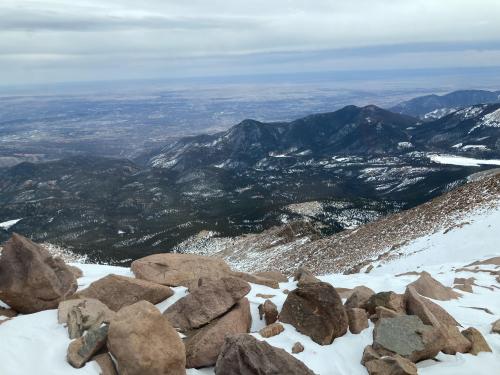 Photo from the top of pikes peak Colorado