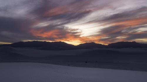 A Gorgeous sunset at White Sands NP