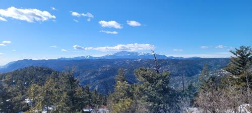 Pikes Peak from Mt. Herman, Colorado, USA.