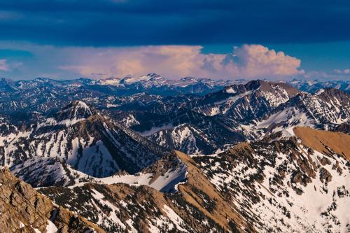 An evening atop a summit in Montana, USA.