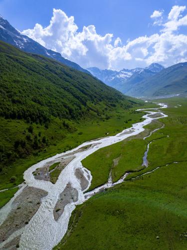 Kharesidon river, North Ossetia, Russia.