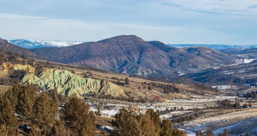 The semi painted hills of central Oregon