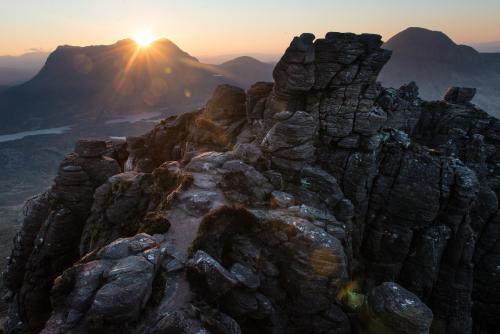 Sunrise in the Scottish hills