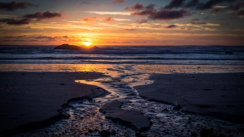 Sunset at Hug Point