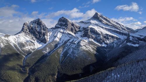 Three Sisters in Canmore,AB,CA