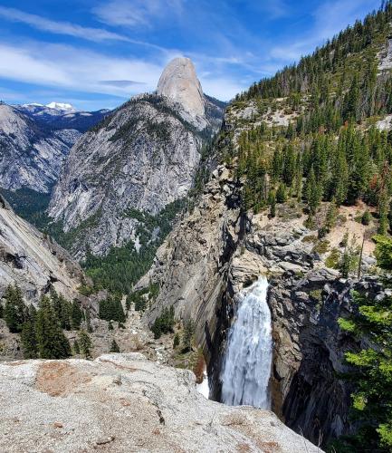 Illilouette Fall and Half Dome in the backround, Yosemite National Park, CA