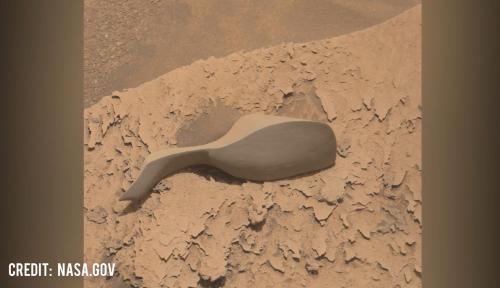 On February 13th, 2022, the Curiosity Rover captured something interesting on the surface of Mars