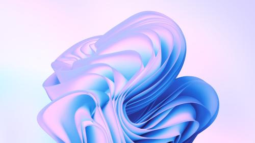 Windows 11 Abstract Gradient Blue Bloom