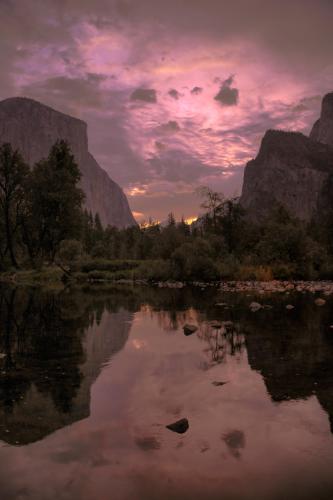 Sunrise in Yosemite, California