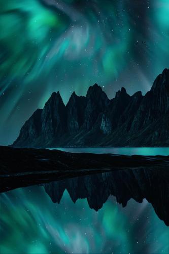 Image of northern lights I shot in Senja, Norway 2 weeks ago
