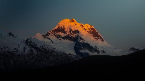 Sunset in the Cordillera Blanca, Peru