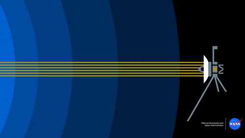 Illustration of Voyager entering interstellar space