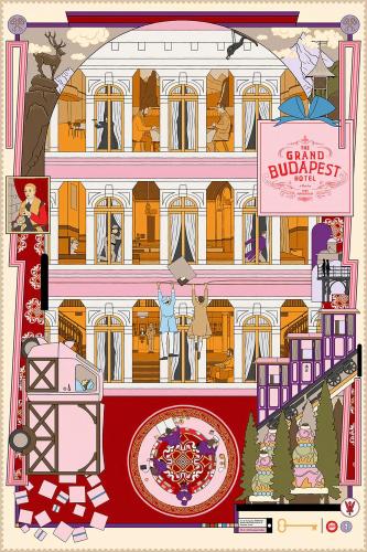 The Grand Budapest Hotel  [] Mondo poster by Murugiah