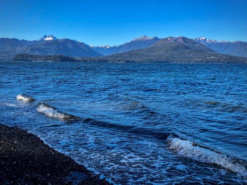 Hood Canal with the Olympic Mountains;