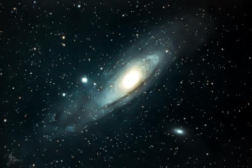 M31 - Andromeda galaxy. My first attempt at capturing it