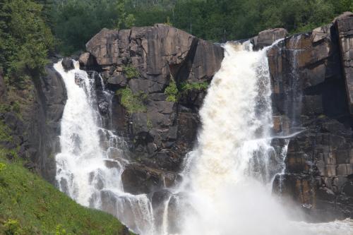 120 foot High Falls bordering Minnesota and Ontario
