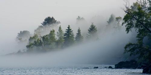 Fog on the shores of Lake Superior