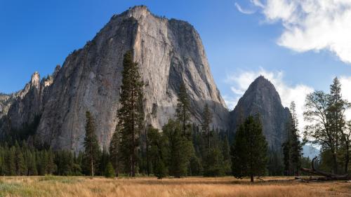 Yosemite valley with rock /Quality