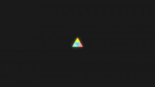 - Simple 4 colors glow triangle