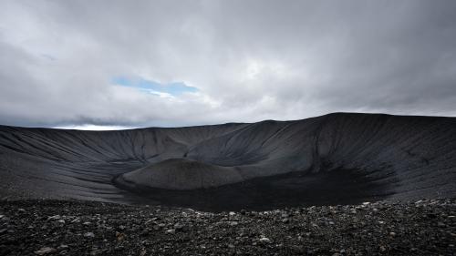 Hverfjall Volcano, Iceland.