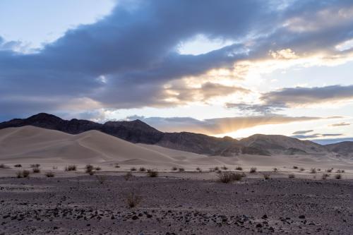 Ibex Sand Dunes of Death Valley, CA at sunrise