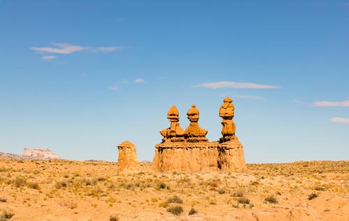 The sentries guarding the entrance to Goblin Valley, UT