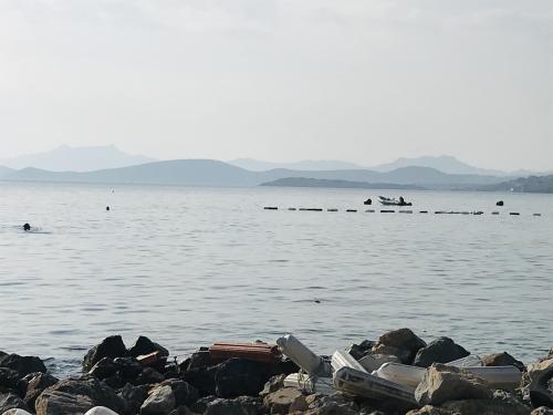 While the beach might not be the prettiest in the world, I think the backdrop is stunning. Bodrum, Turkey