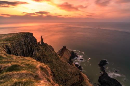 Sunset at Lacada Point, Northern Ireland