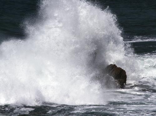 Exploding wave at Bretagne, France