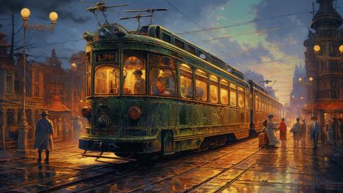 Tram by Oleg Beketov