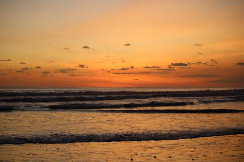 Sunset in the sand, Dominical, Costa Rica