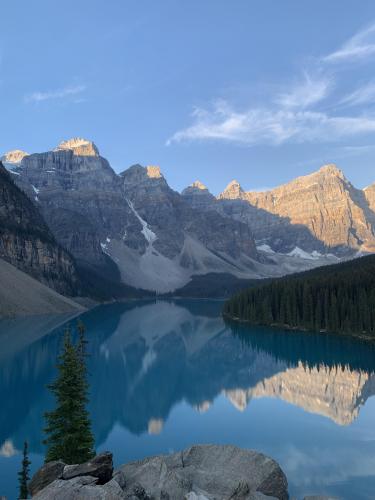 Lake Moraine at Sunrise