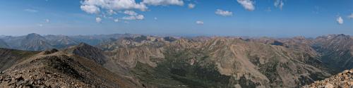 View from Mount Elbert Summit, Colorado