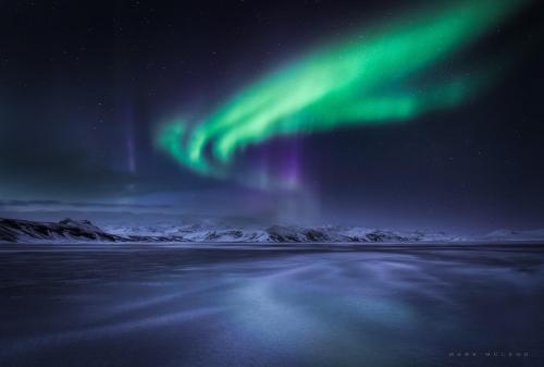 Aurora Borealis over VIK, Iceland