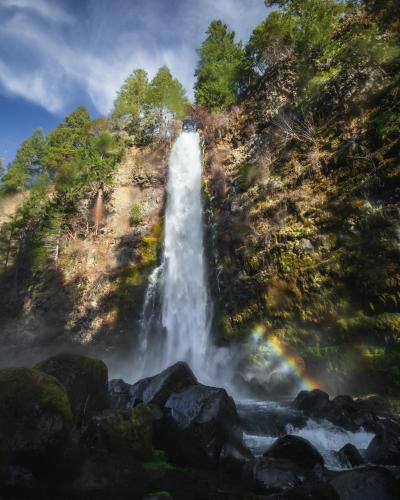 Misty lens at Mill Creek Falls, Oregon