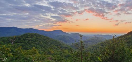 Sunset over The Great Smoky Mountains. Sevierville, TN.