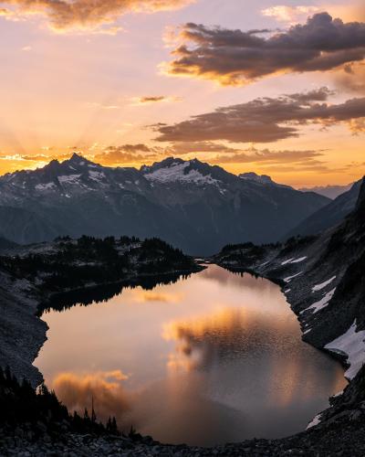 A Breathtaking Sunrise in North Cascades National Park, WA