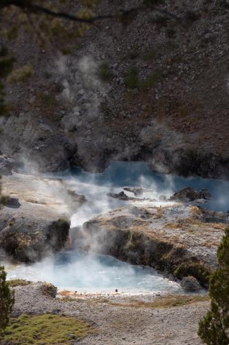 Hot Creek in the Inyo National Forest, CA.